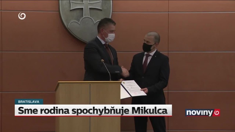Sme rodina spochybňuje Mikulca