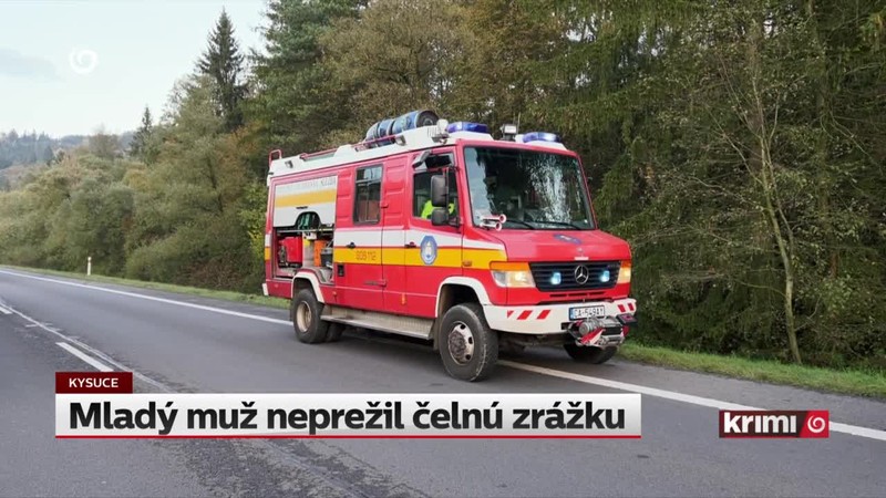 Mladý muž neprežil čelnú zrážku