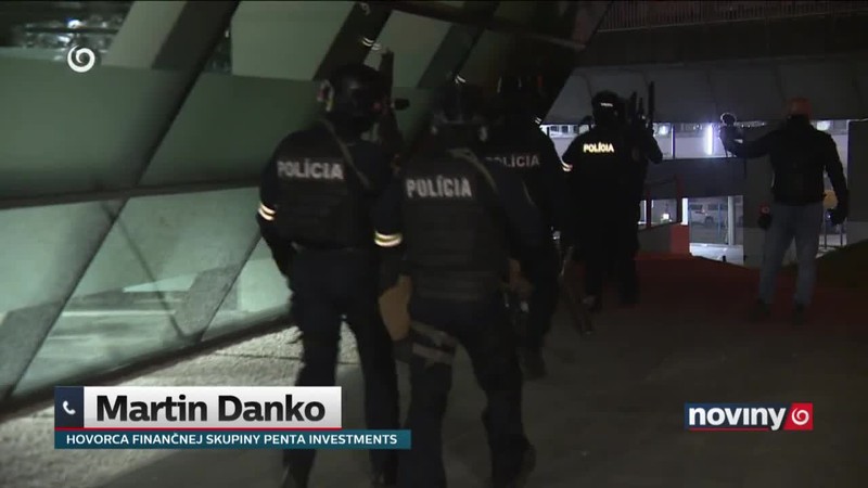 Razia v sídle Penty