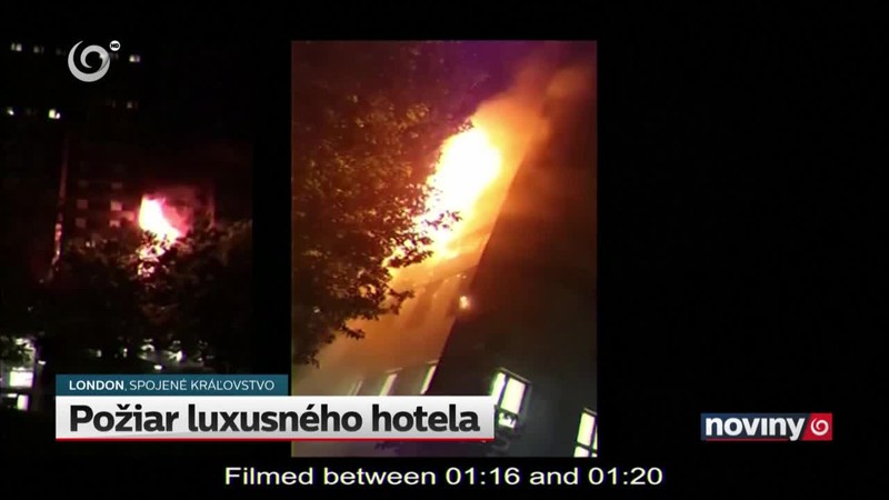 Požiar luxusného hotela