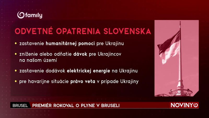 PREMIÉR ROKOVAL O PLYNE V BRUSELI