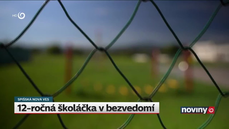 12-ročná školáčka v bezvedomí