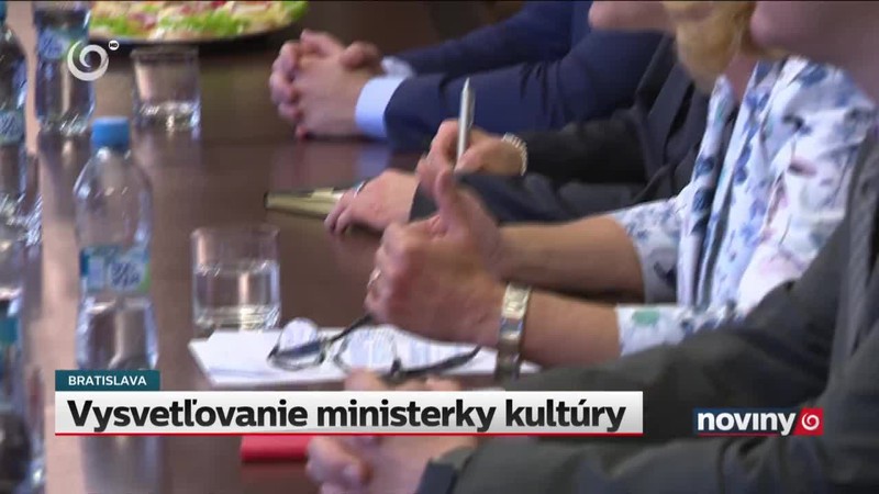 Vysvetľovanie ministerky kultúry