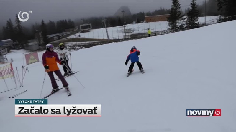 Začalo sa lyžovať