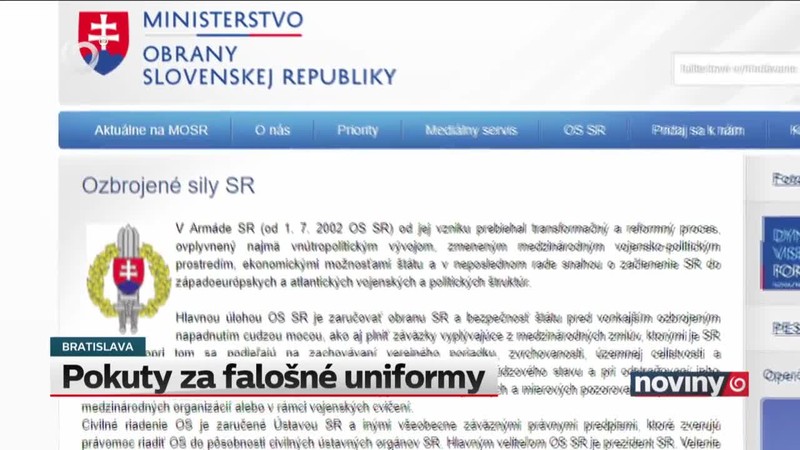 Pokuty za falošné uniformy