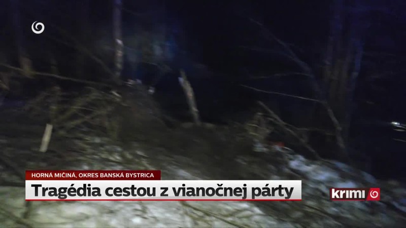 Tragédia cestou z vianočnej párty