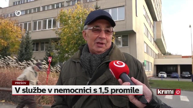 V službe v nemocnici s 1,5 promile