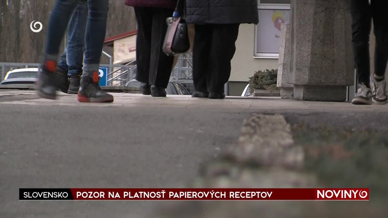 POZOR NA PLATNOSŤ PAPIEROVÝCH RECEPTOV