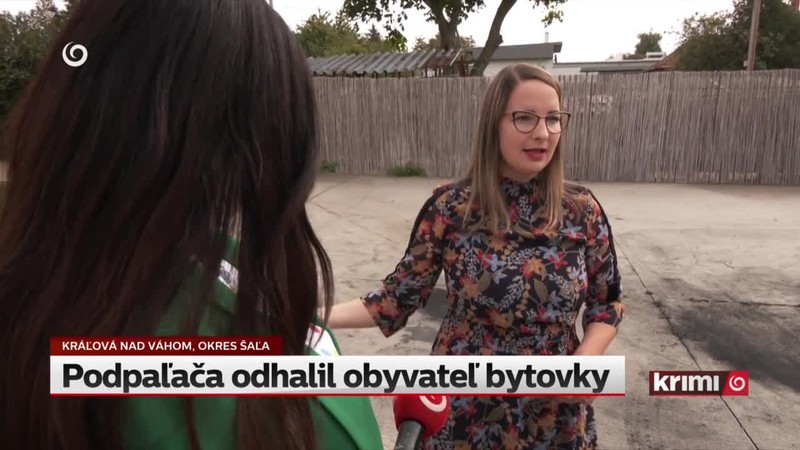Podpaľača odhalil obyvateľ bytovky