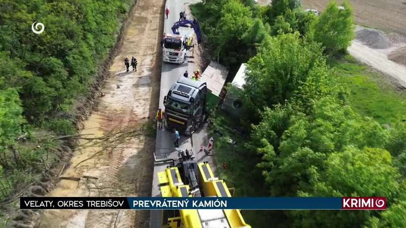 PREVRÁTENÝ KAMIÓN