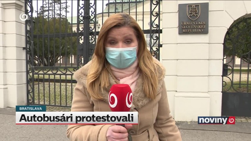 Autobusári protestovali