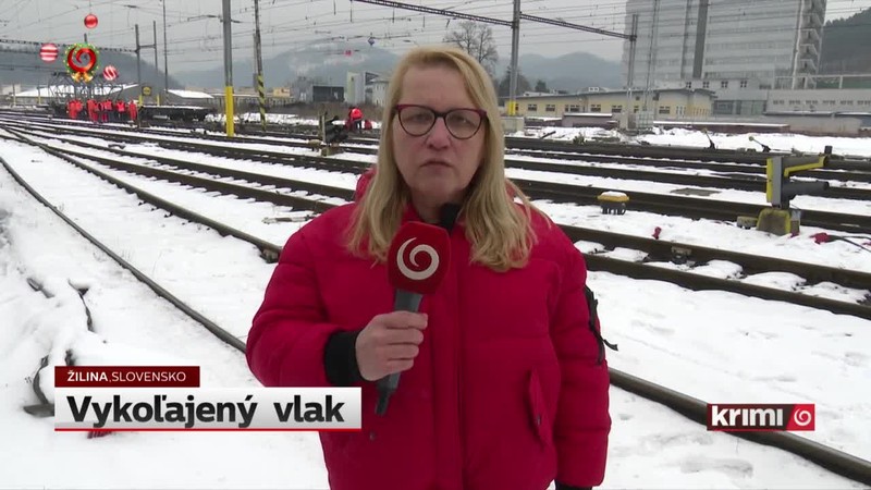 Vykoľajený  vlak