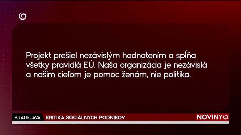 KRITIKA SOCIÁLNYCH PODNIKOV
