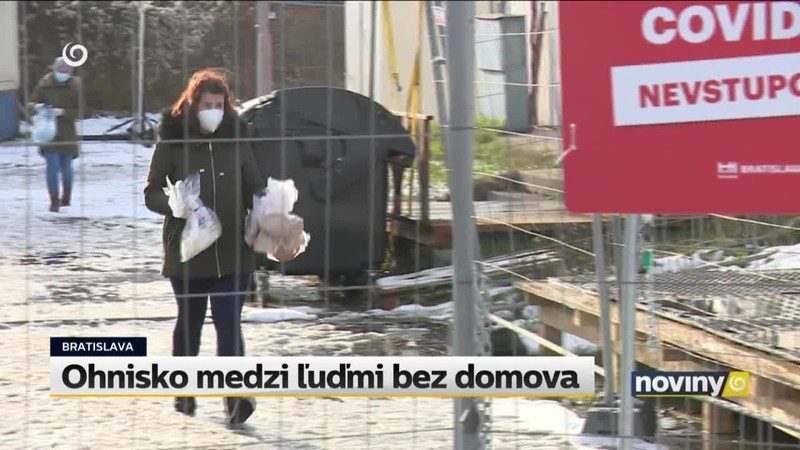 Ohnisko medzi ľuďmi bez domova