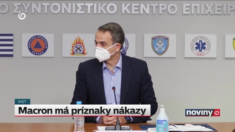 Macron má príznaky nákazy