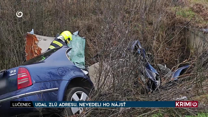 UDAL ZLÚ ADRESU, NEVEDELI HO NÁJSŤ