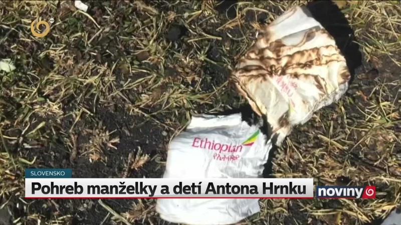 Pohreb manželky a detí Antona Hrnku