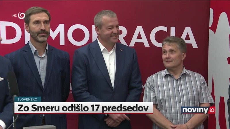 Zo Smeru odišlo 17 predsedov