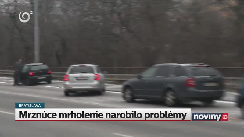 Mrznúce mrholenie narobilo problémy