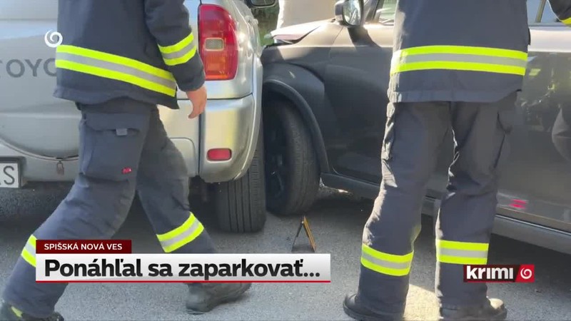 Ponáhľal sa zaparkovať..