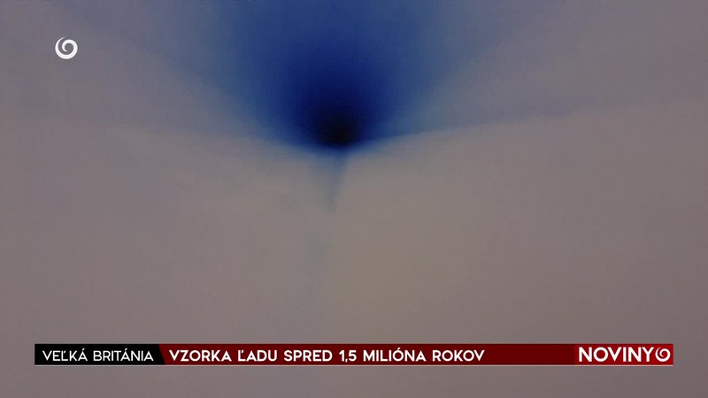 VZORKA ĽADU SPRED 1,5 MILIÓNA ROKOV