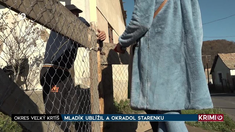 MLADÍK UBLÍŽIL A OKRADOL STARENKU