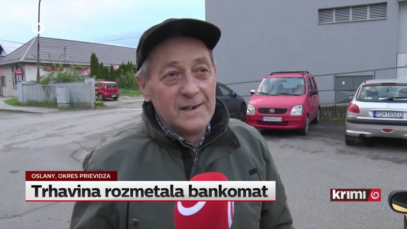 Trhavina rozmetala bankomat