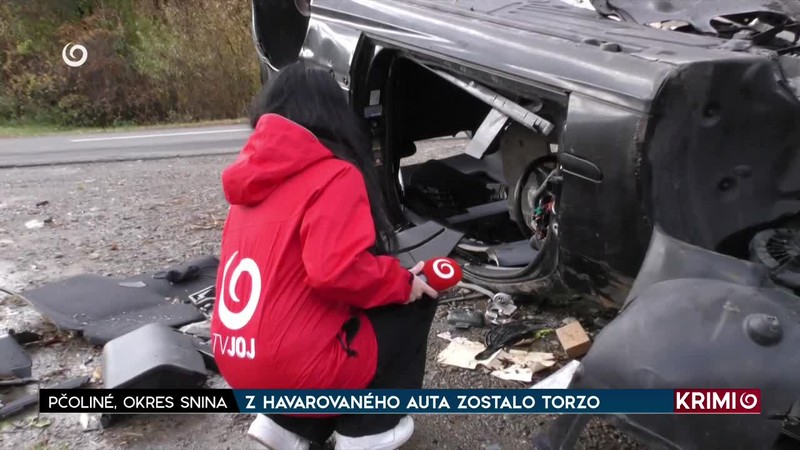 Z HAVAROVANÉHO AUTA ZOSTALO TORZO