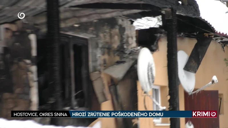 HROZÍ ZRÚTENIE POŠKODENÉHO DOMU