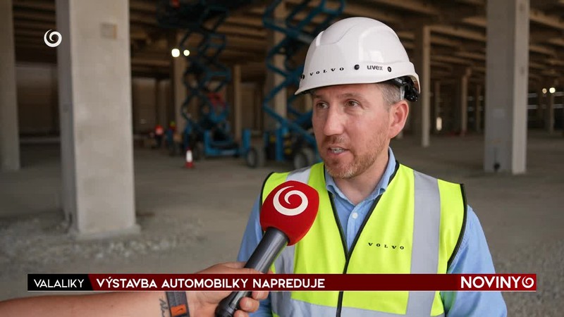 VÝSTAVBA AUTOMOBILKY NAPREDUJE