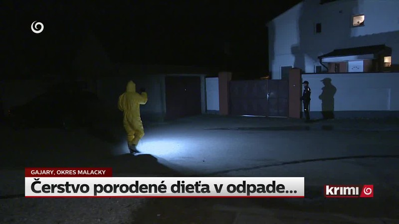 Čerstvo porodené dieťa v odpade...