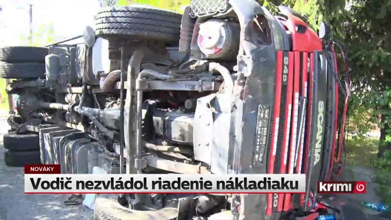 Vodič nezvládol riadenie nákladiaku