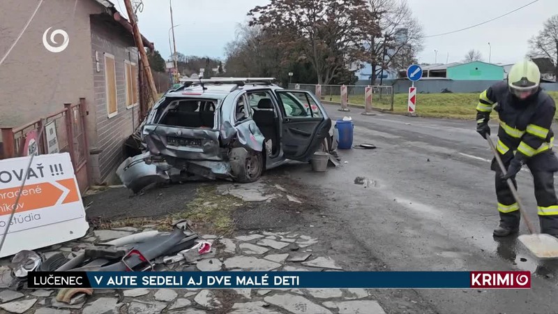 V AUTE SEDELI AJ DVE MALÉ DETI