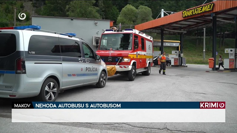 NEHODA AUTOBUSU S AUTOBUSOM