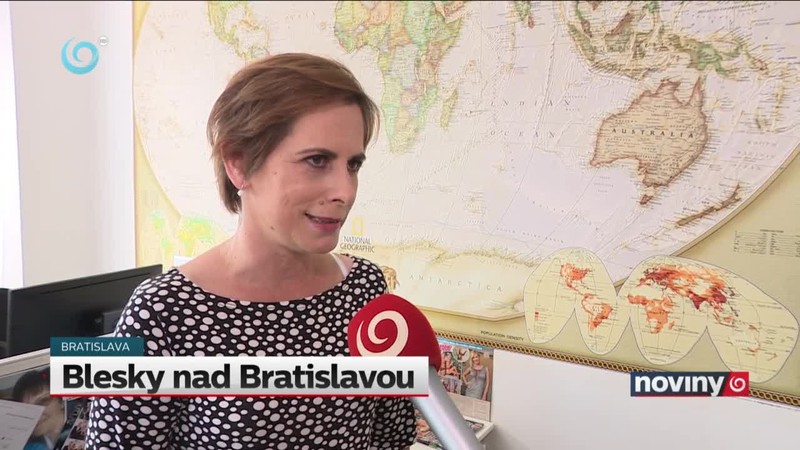 Blesky nad Bratislavou