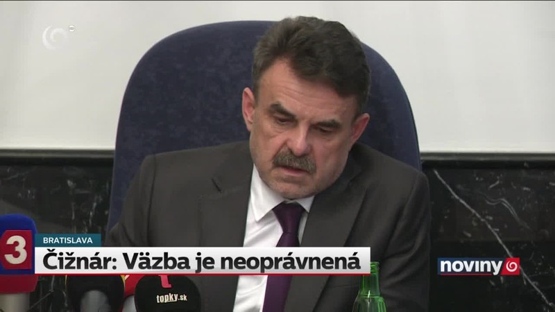 Čižnár: Väzba je neoprávnená