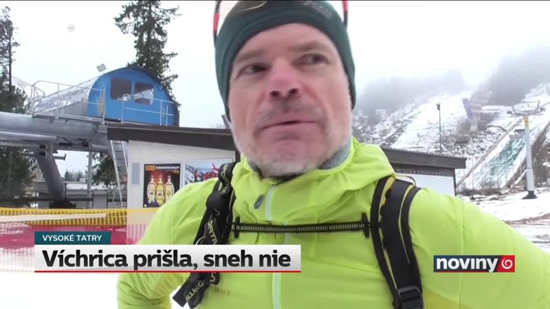 Víchrica prišla, sneh nie