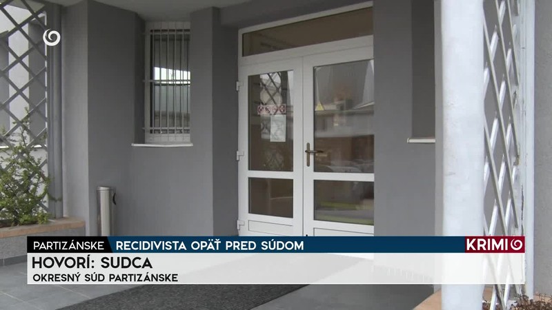 RECIDIVISTA OPÄŤ PRED SÚDOM