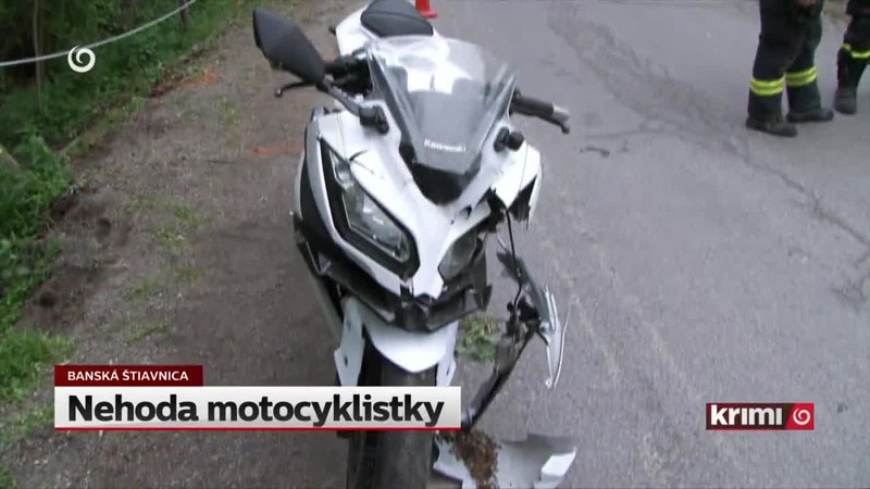 Nehoda motocyklistky
