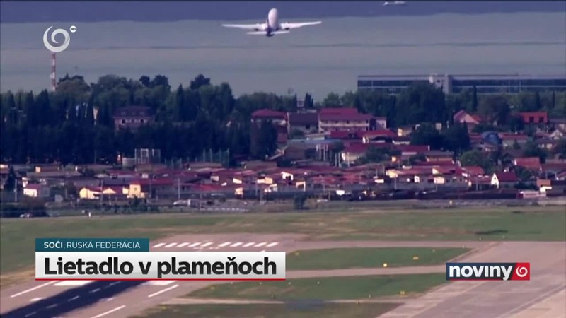 Lietadlo v plameňoch