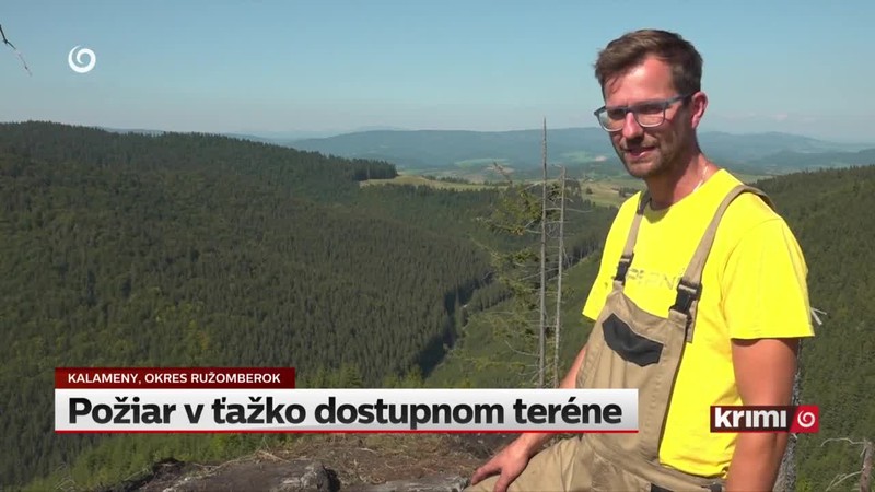 Požiar v ťažko dostupnom teréne
