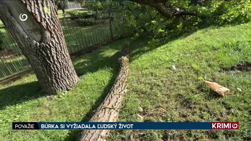 BÚRKA SI VYŽIADALA ĽUDSKÝ ŽIVOT