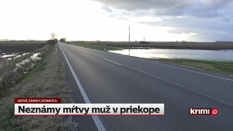 Neznámy mŕtvy muž v priekope