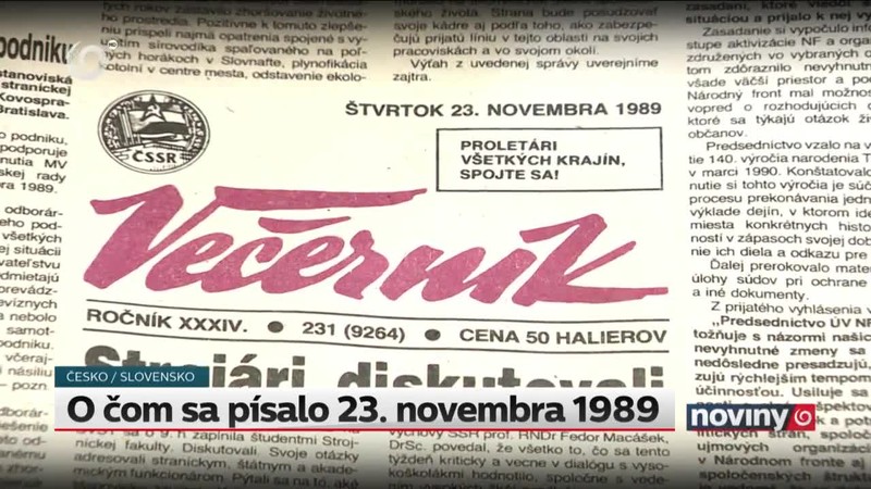 O čom sa písalo 23. novembra 1989