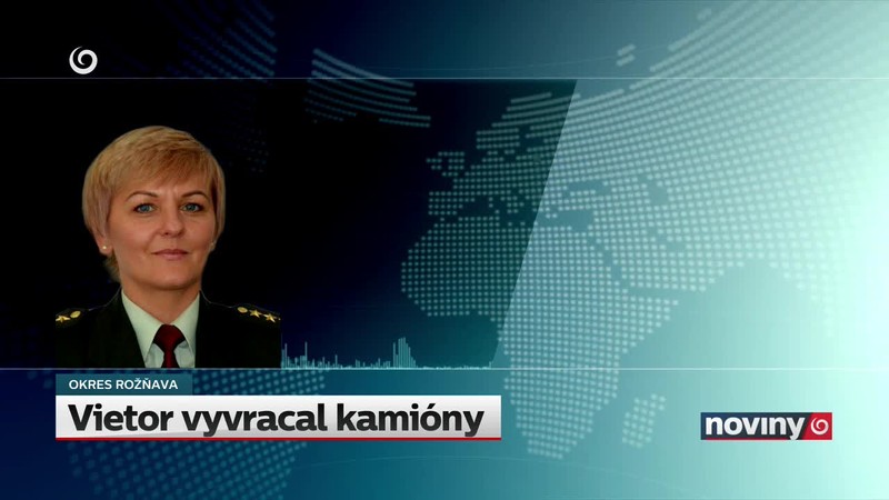 Vietor vyvracal kamióny