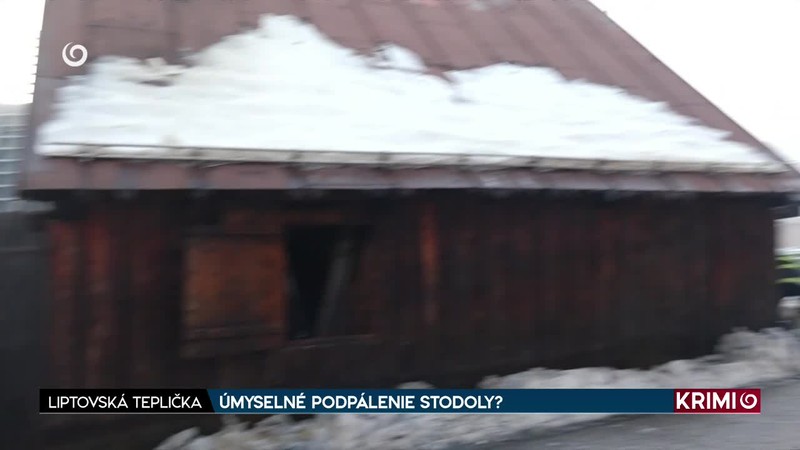 ÚMYSELNÉ PODPÁLENIE STODOLY?