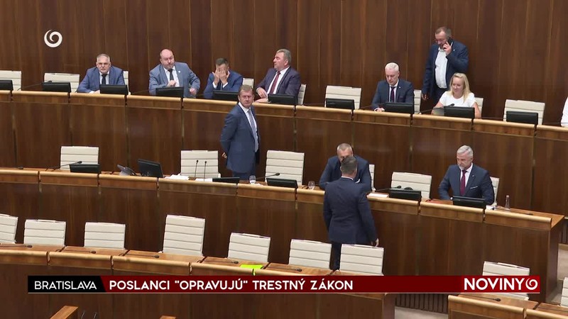 POSLANCI "OPRAVUJÚ" TRESTNÝ ZÁKON