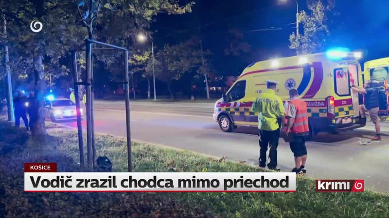 Vodič zrazil chodca mimo priechod