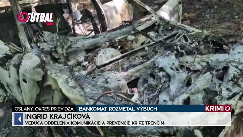 BANKOMAT ROZMETAL VÝBUCH