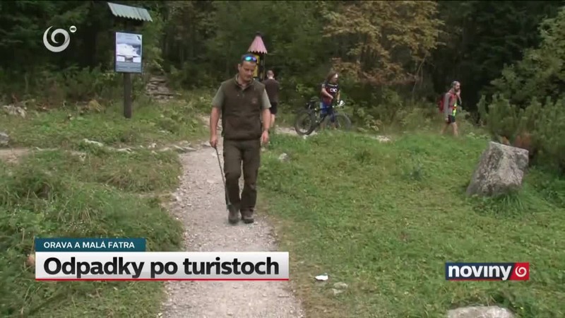 Odpadky po turistoch